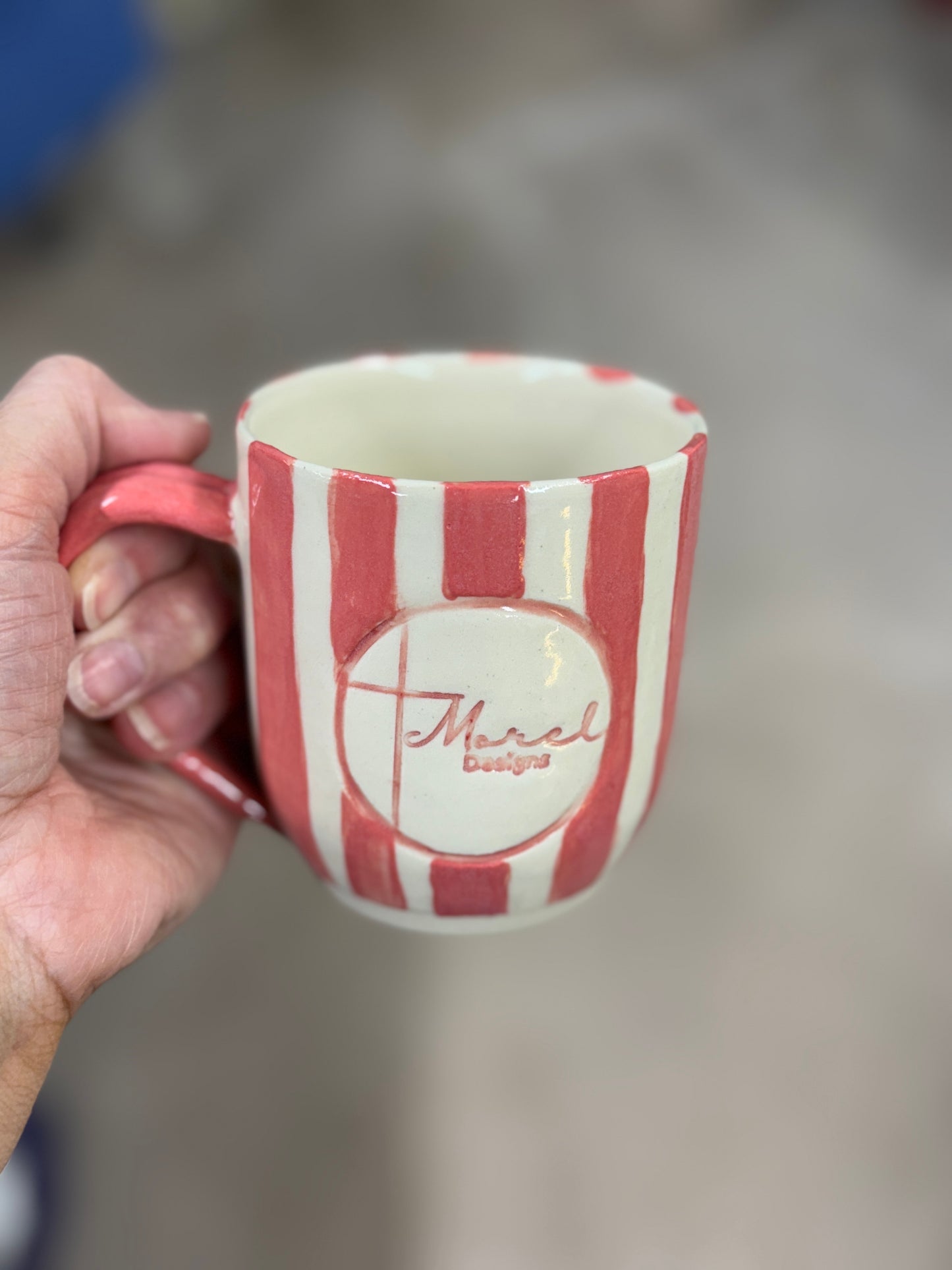 “Morel Designs” logo Mug