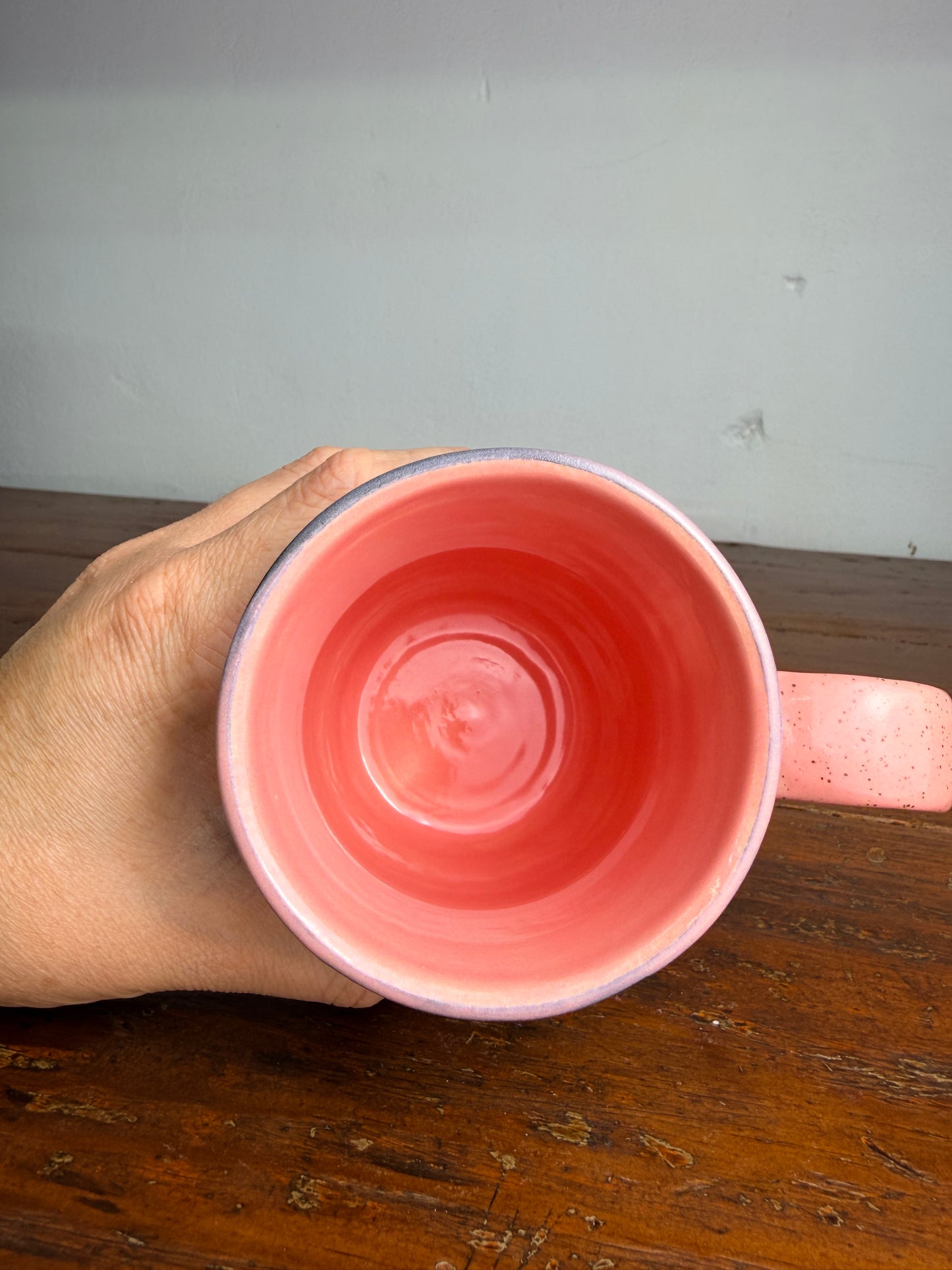 Hand carved sgraffito - Jesus doodle mug