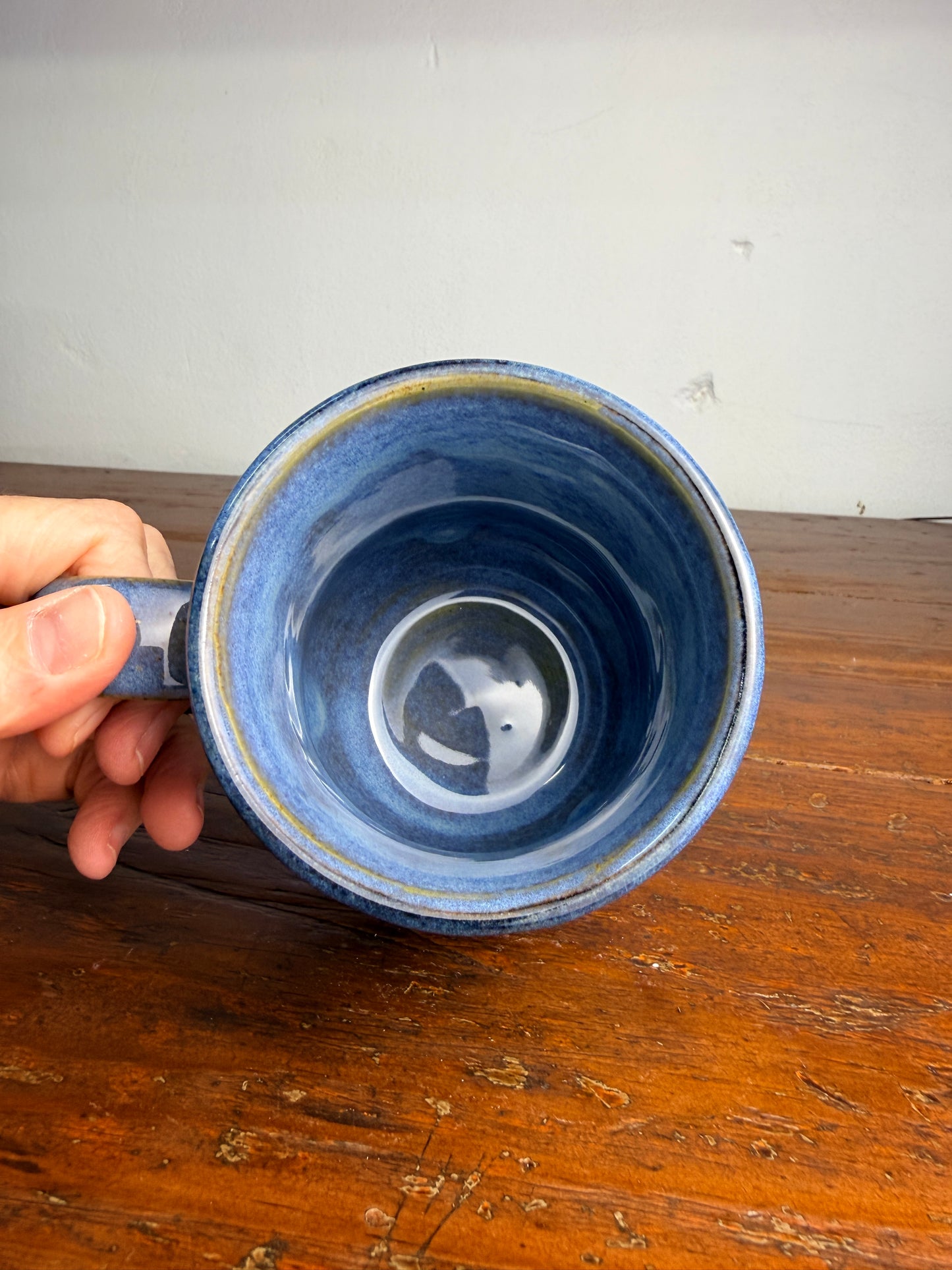 Hand carved sgraffito - Jesus doodle mug