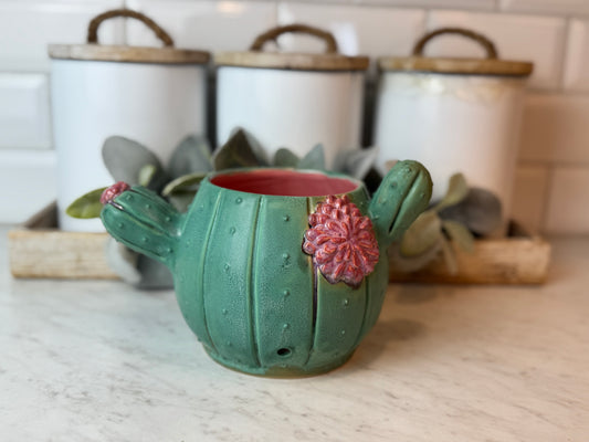 Adorable Cactus Yarn Bowl