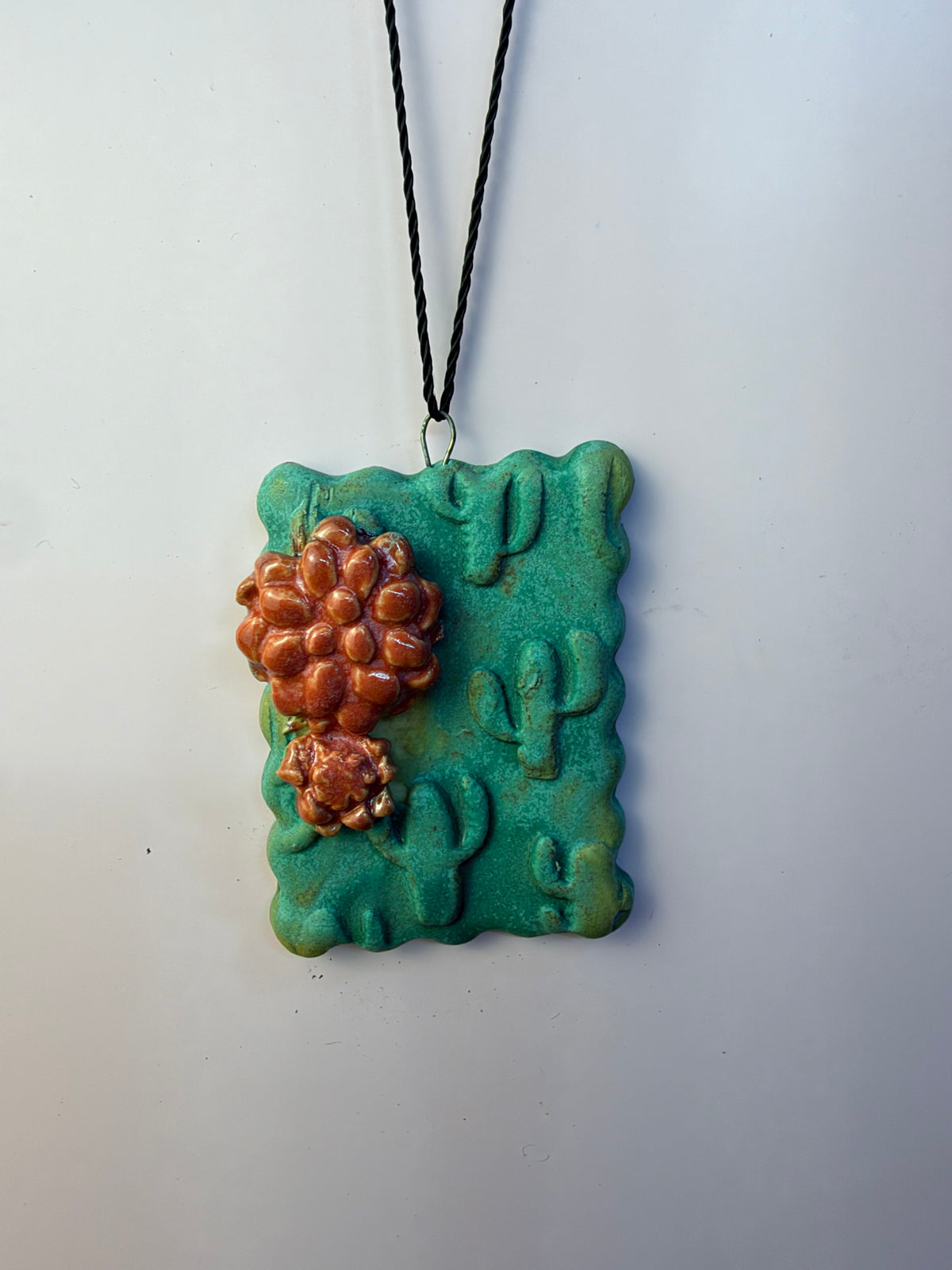 Cactus Square Ornament – Vertical