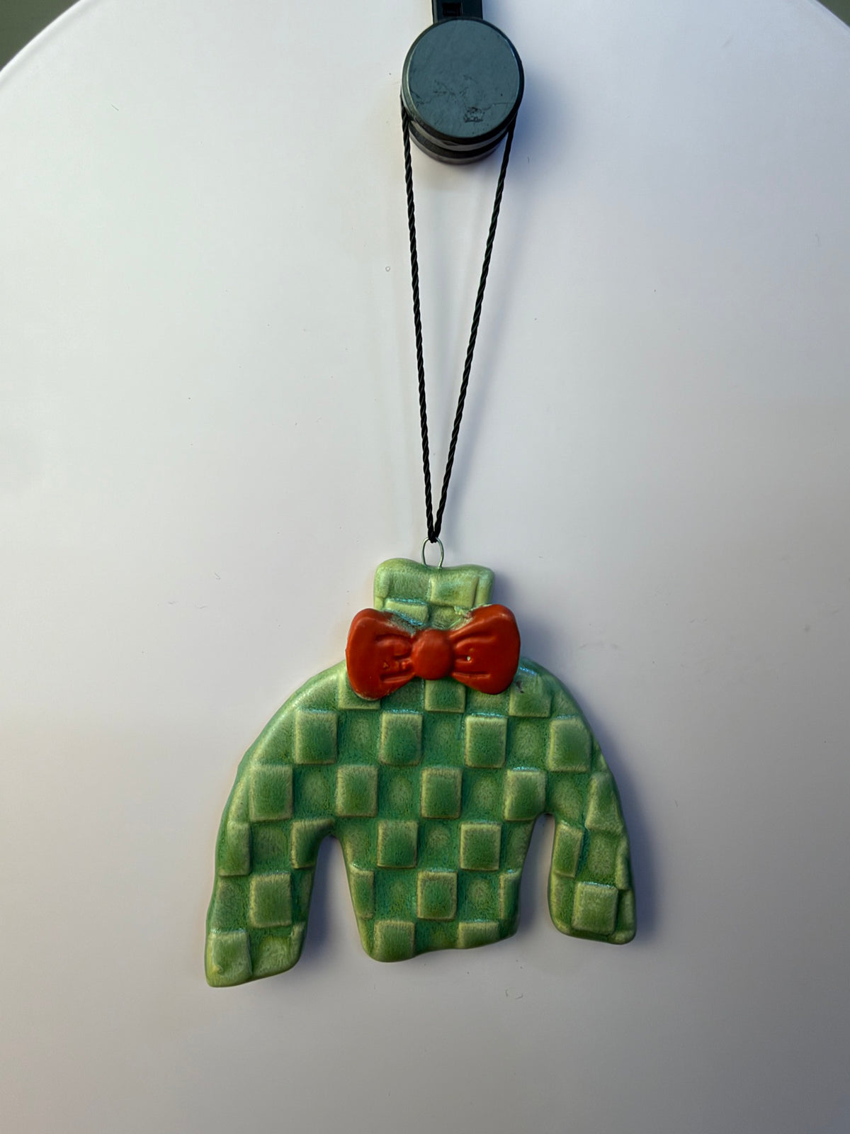 Checkered Sweater Ornament