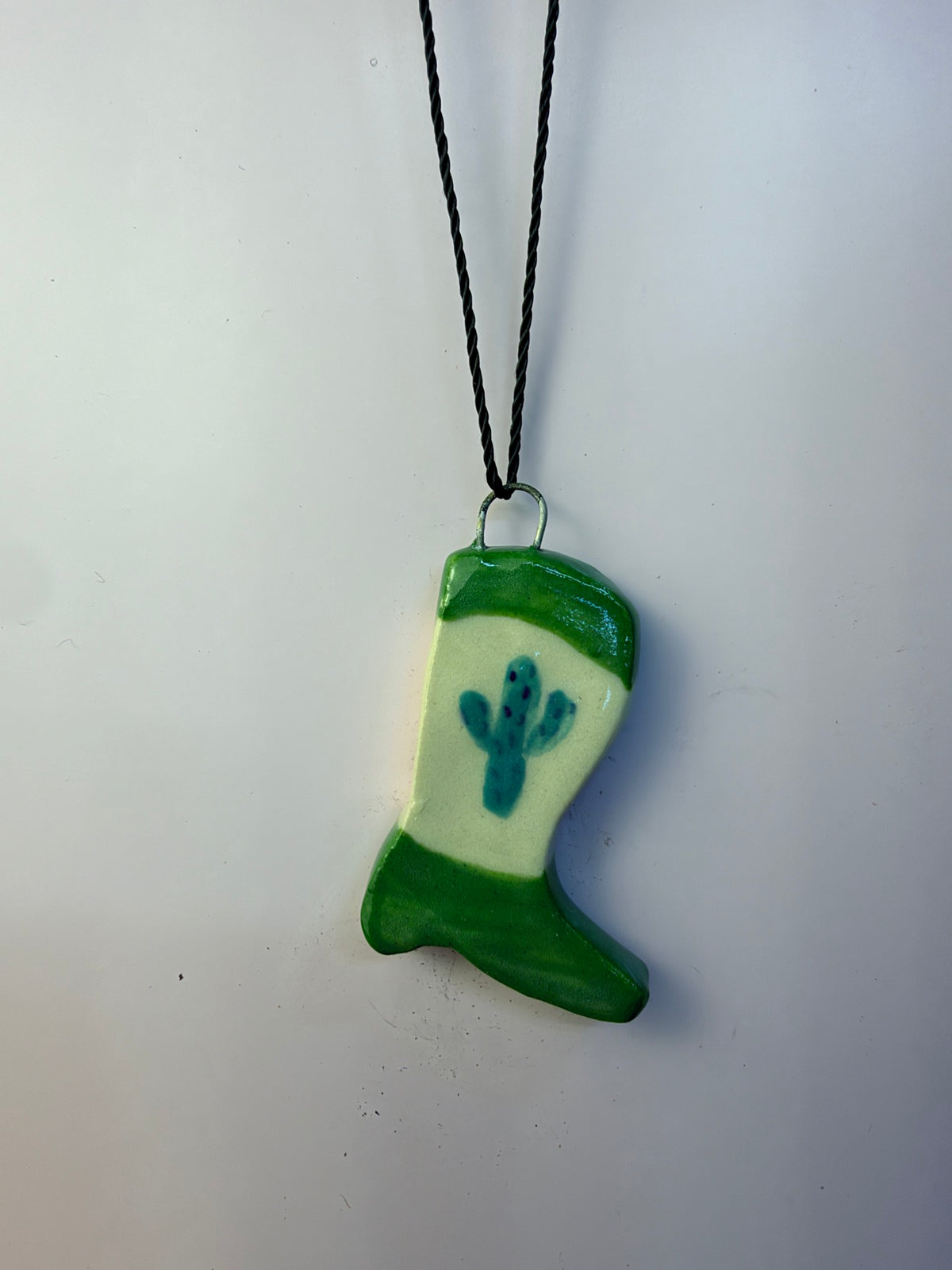 Cowboy Boot Ornament – Green