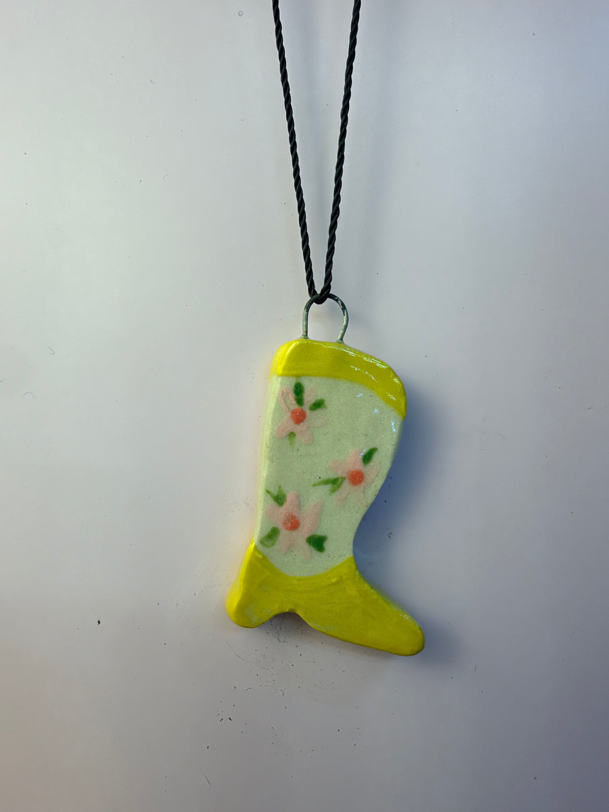 Cowboy Boot Ornament – Yellow