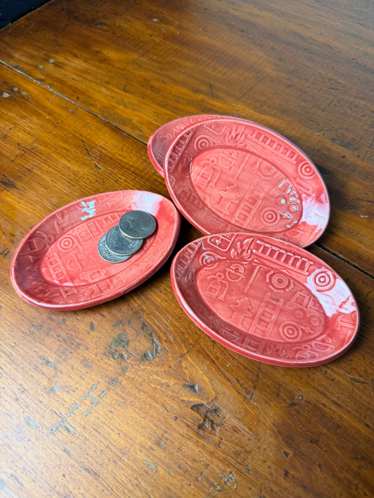 Firefighter Trinket Dish - Oval