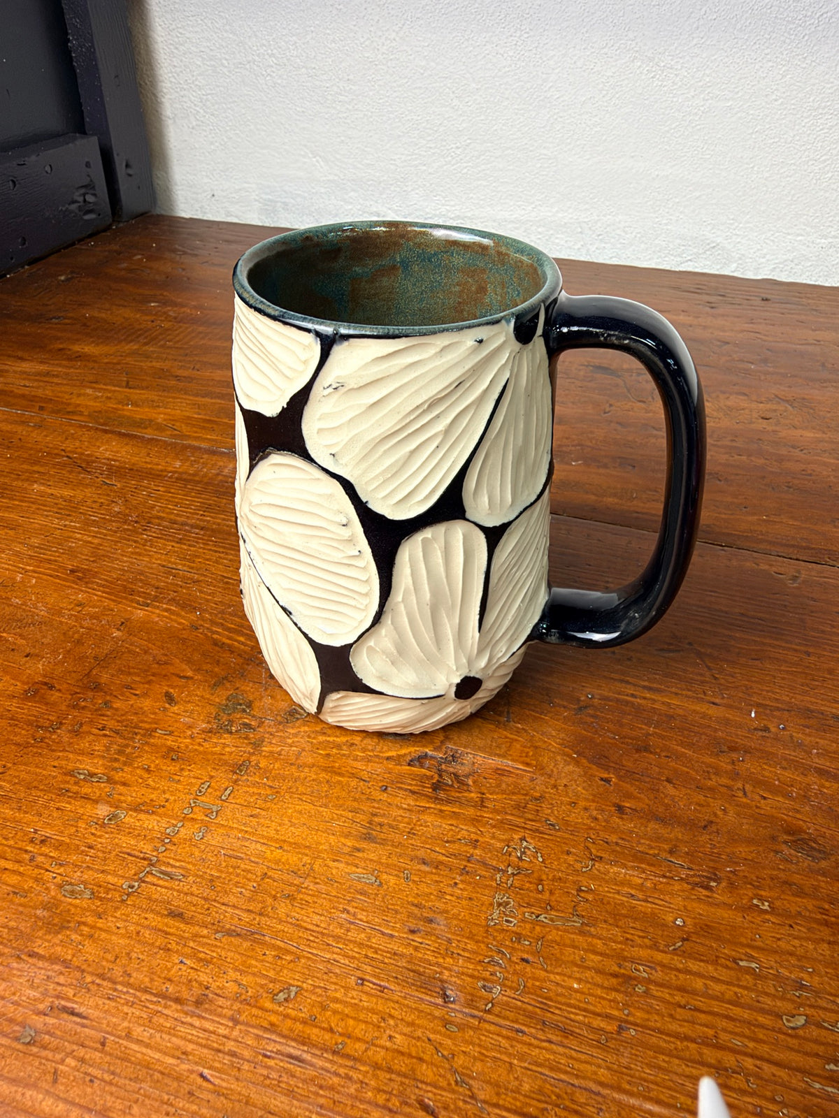 Floral Carved - Matcha Gloss A - 15 oz