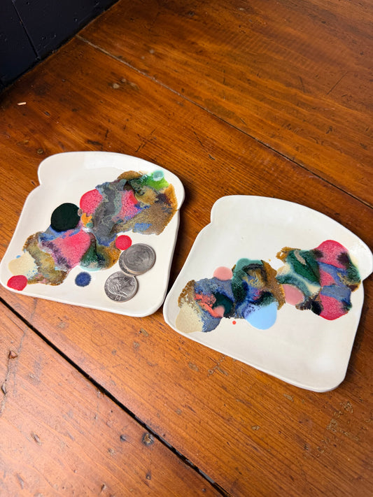 Glaze Chip Bread Plate