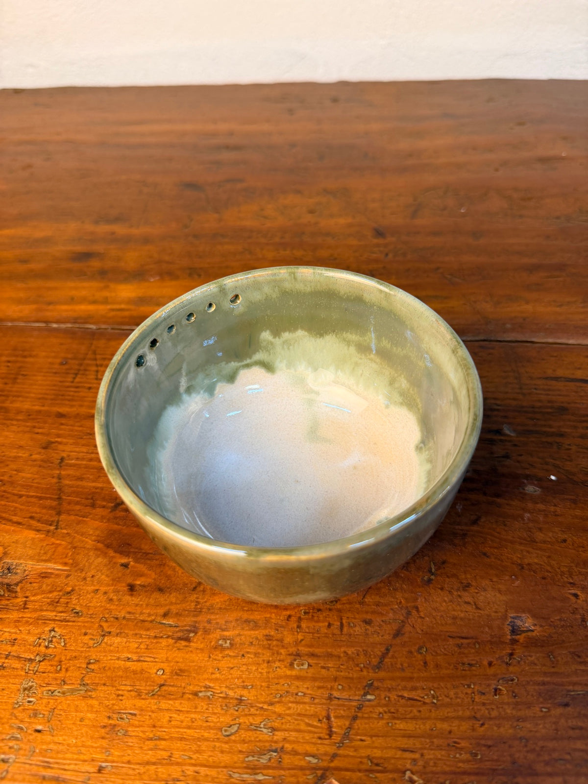 Herb Stripper Bowl – Green & Cream