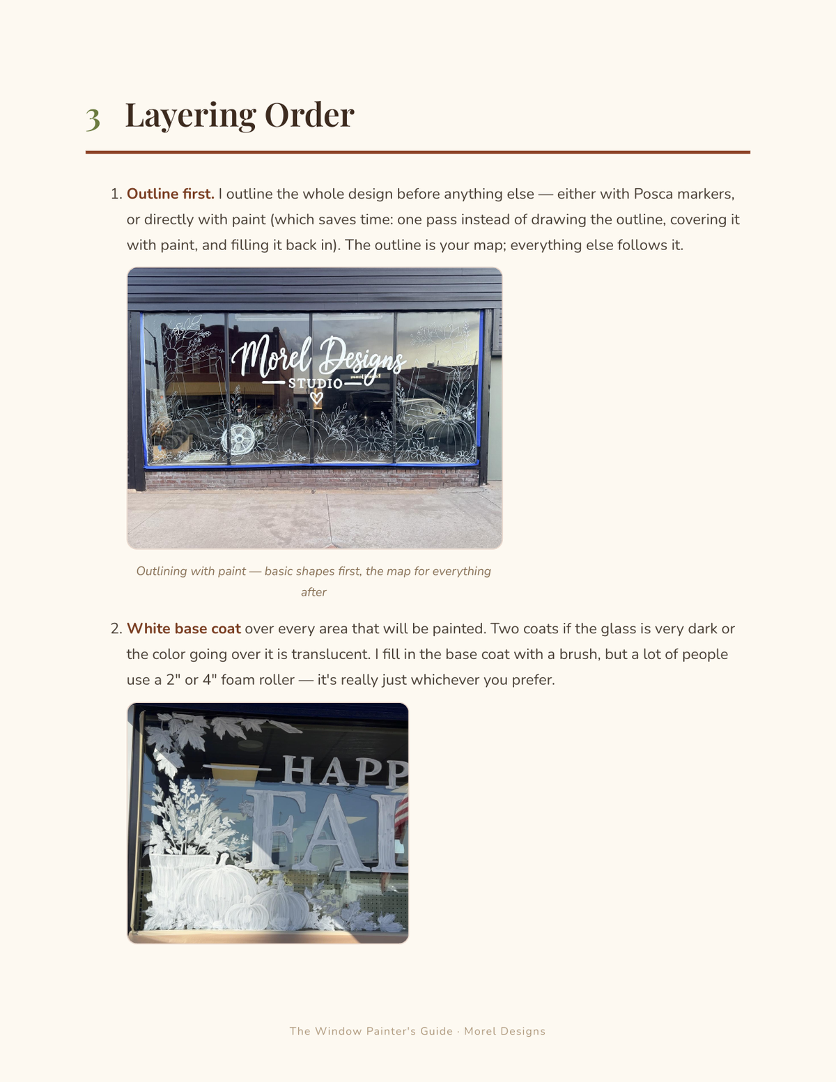 Window Painter's Guide Ebook PDF | Start a Window Painting Business | Materials, Pricing, Mockups, Color Palettes | Digital Download