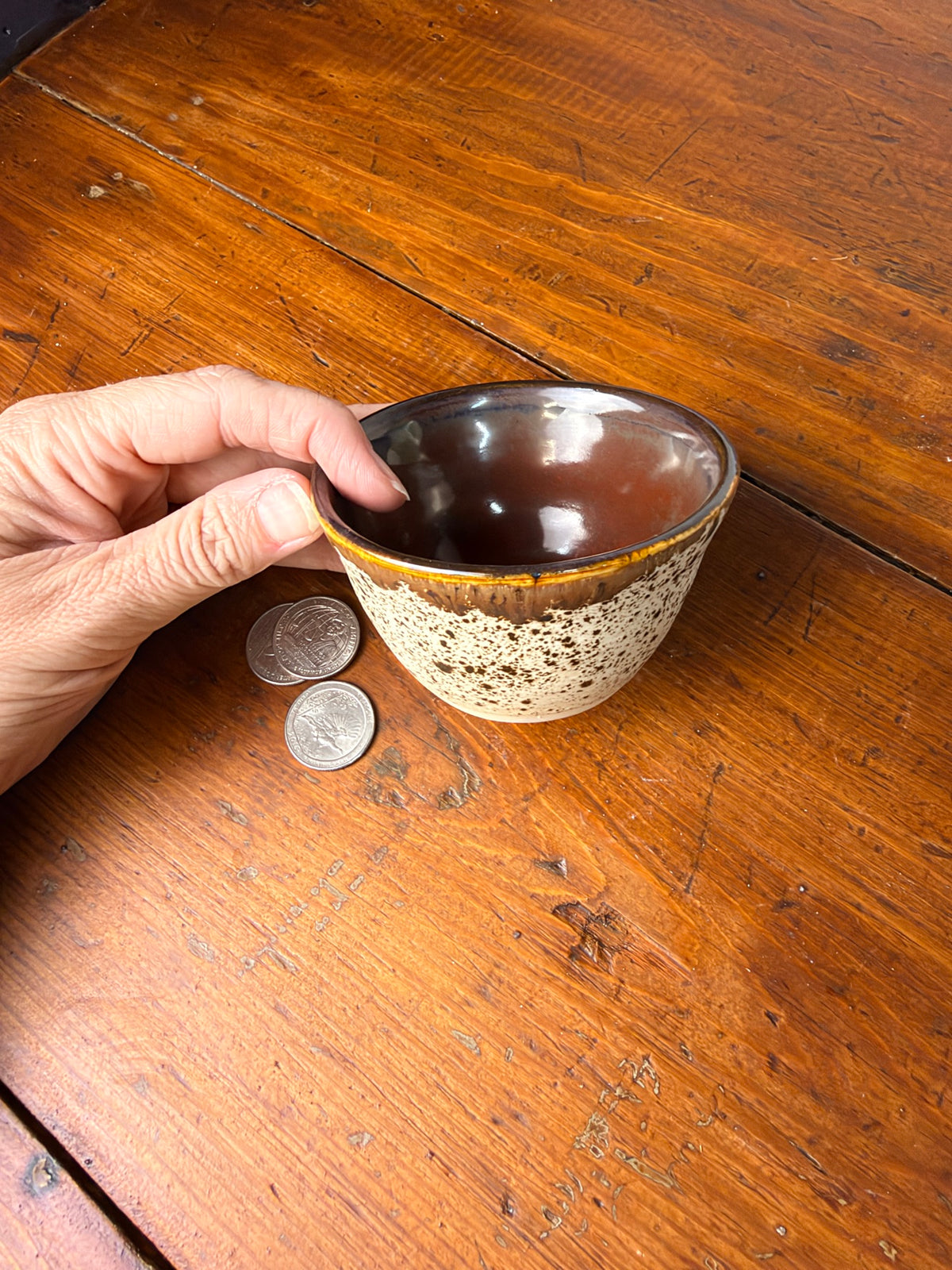 Small Winter Wood Sauce / Dip Bowl