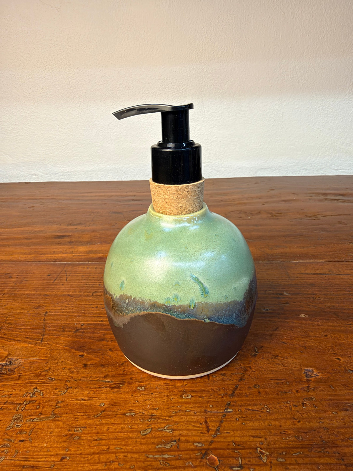 Soap Bottle – Black & Green
